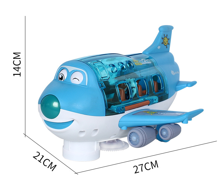 Electric Universal Cartoon Airplane Lights Music Rotation - TryKid