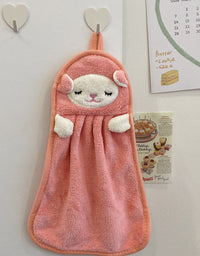 Towels Can Hang Coral Fleece Absorbent Towels To Wipe Face Bathroom Children - TryKid
