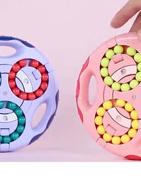 Rotating Magic Bean Cube Magic Bean Cube Toys Portable Double-Sided Ball Rotating Bean 3D Puzzles Education Toy For Kids Double Flip Handheld Puzzle Rings Stress Fidget Spinners Toys - TryKid
