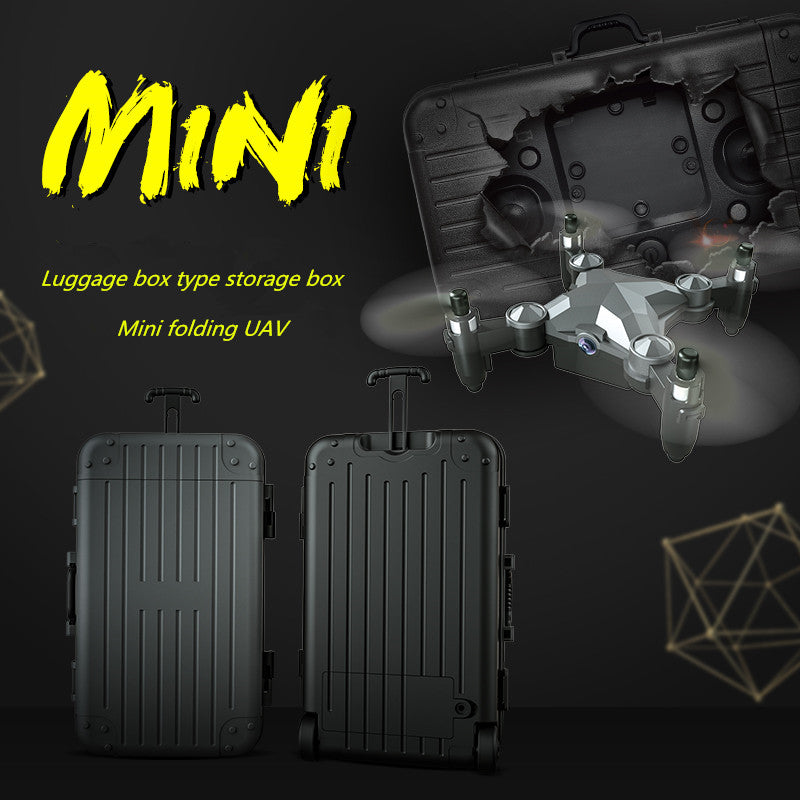 New Luggage Box Storage Box Folding Mini UAV Aerial Photography Remote Control Four Axis Children's Toys Drone - TryKid