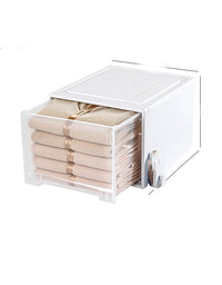 Stackable Plastic Storage Box Drawer Type Storage Box - TryKid
