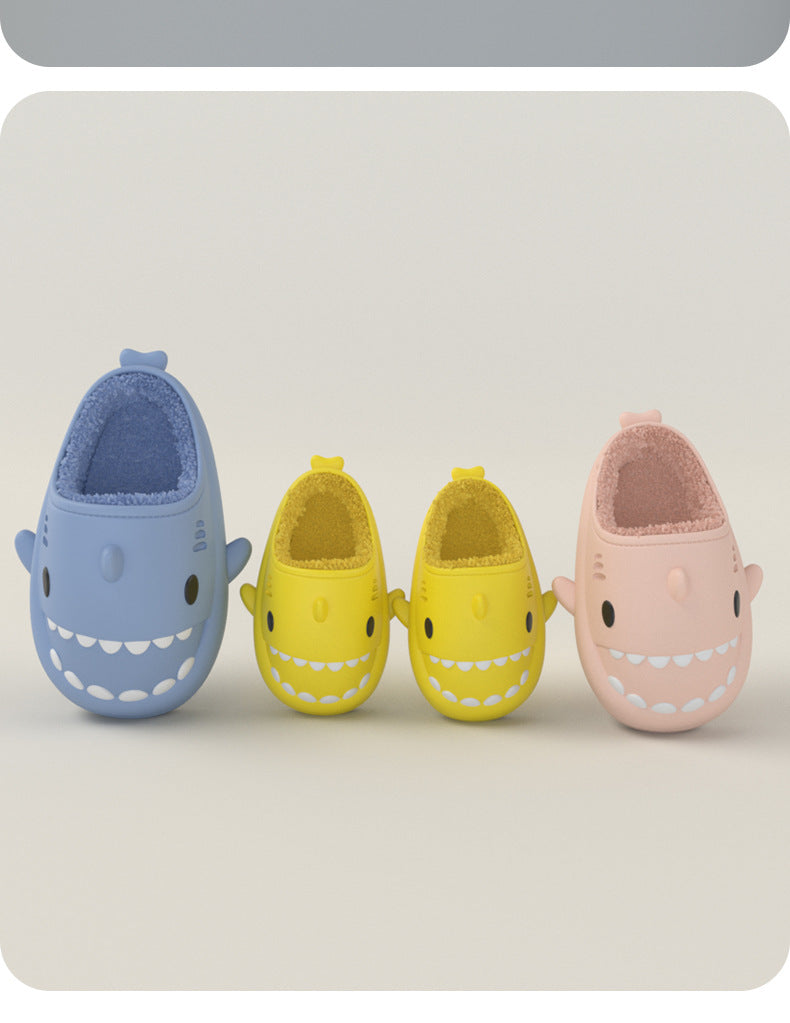 Three-dimensional Cartoon Shark Children Eva Slippers - TryKid