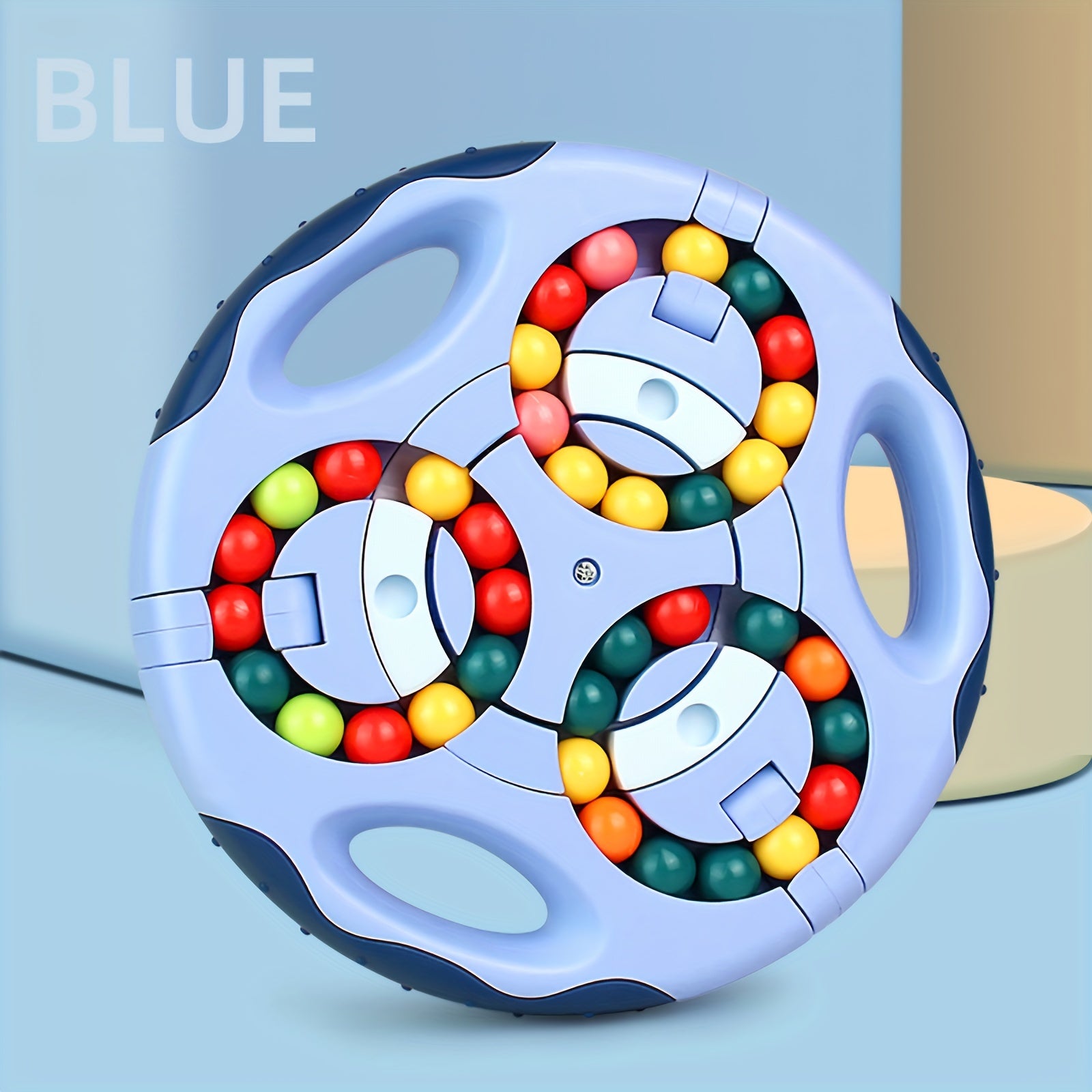 Rotating Magic Bean Cube Magic Bean Cube Toys Portable Double-Sided Ball Rotating Bean 3D Puzzles Education Toy For Kids Double Flip Handheld Puzzle Rings Stress Fidget Spinners Toys - TryKid