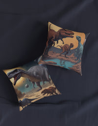 Square Dinosaur Design Pillow: 2-Way Reversible Comfort for a Roaring Bedroom Upgrade
