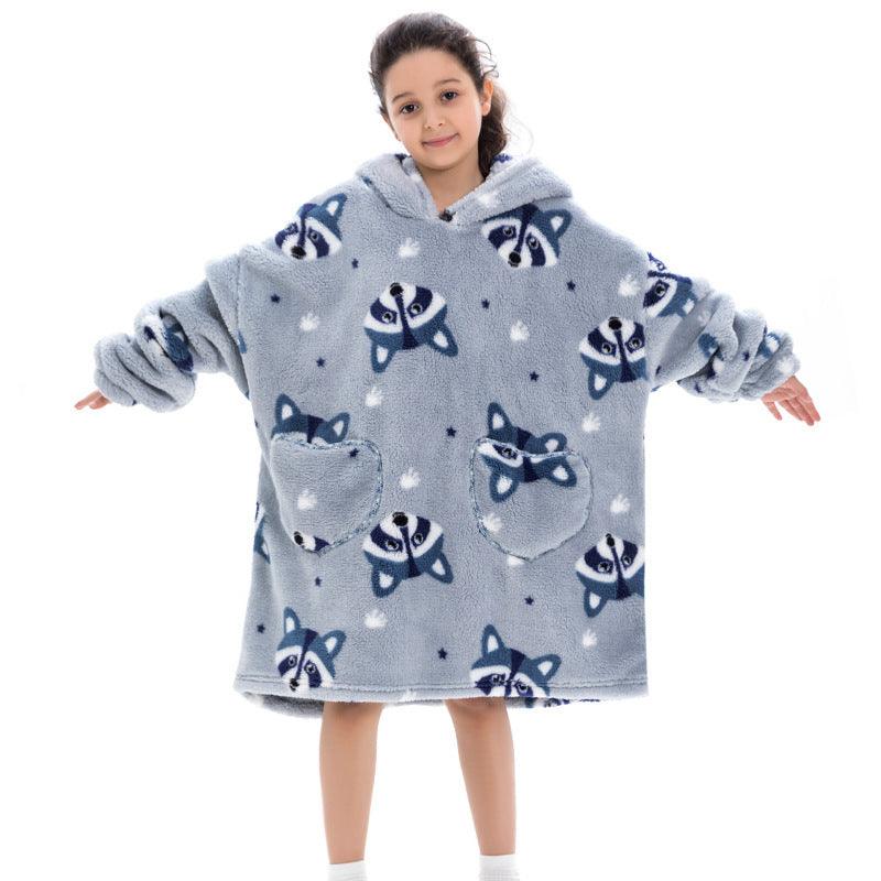 Oversized Thermal Sweatshirt Lazy Sweatshirt Kids - TryKid
