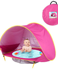 Baby Beach Tent Kids Outdoor Camping Easy Fold Up Waterproof  Up Sun Awning Tent UV-protecting
