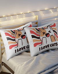 TRYKID Cat Lover Pillow Sham
