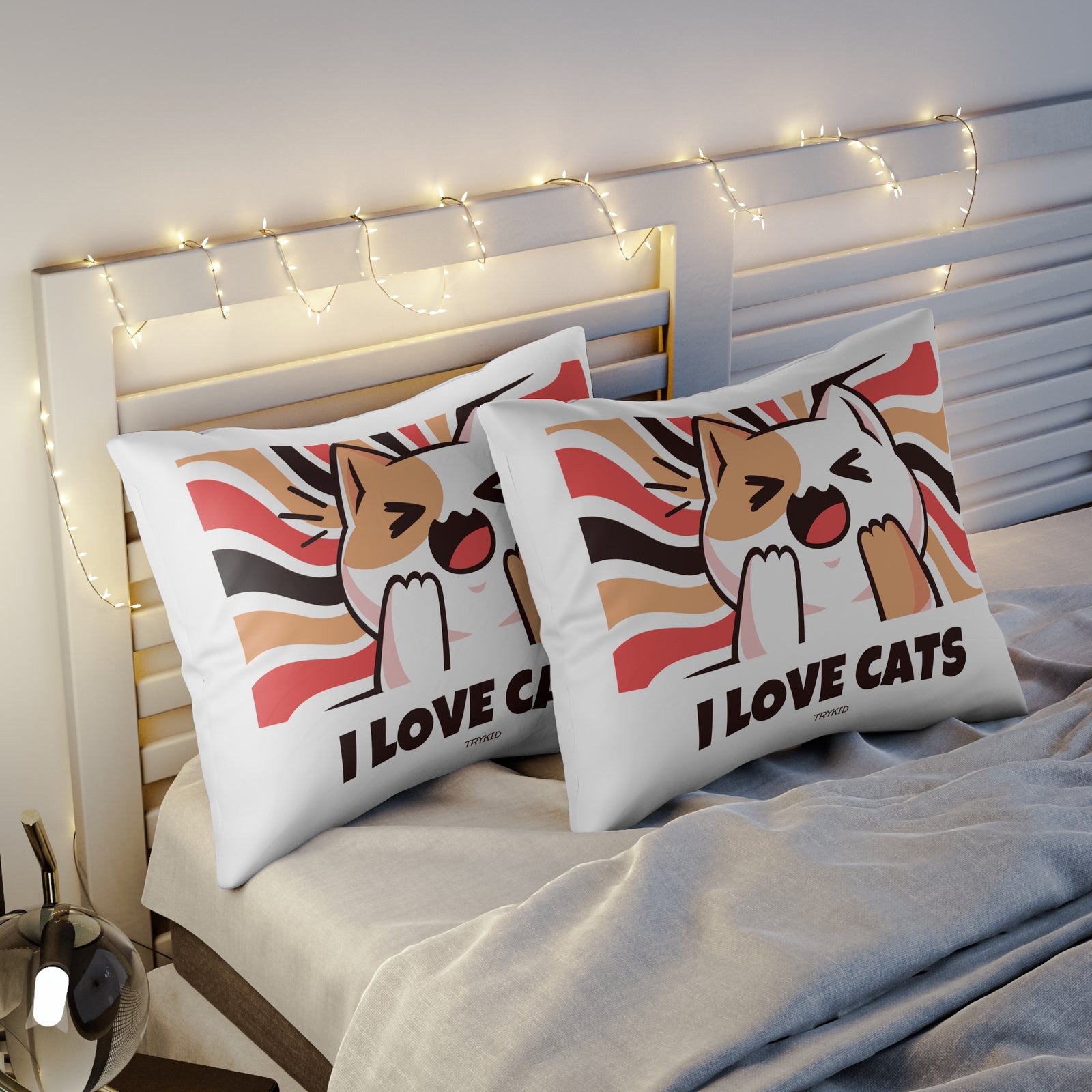 TRYKID Cat Lover Pillow Sham