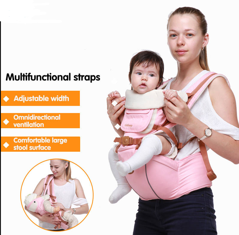 Multifunctional breathable baby carrier ergonomic baby slingshot adjustable belt newborn baby travel strap mother waist back stool - TryKid