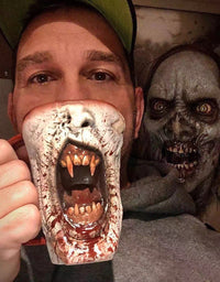 Handmade Gothic Vampire Half Face Mug
