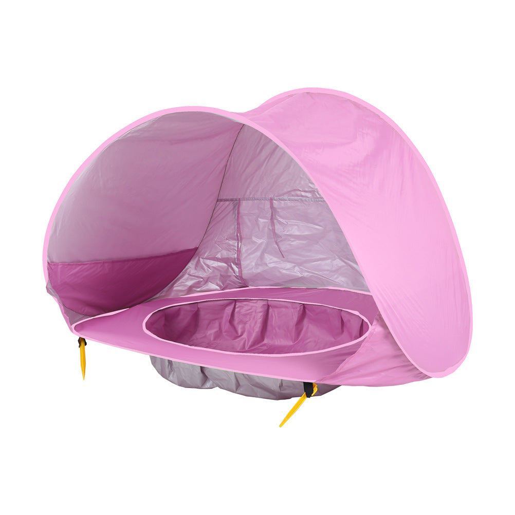 Baby Beach Tent Kids Outdoor Camping Easy Fold Up Waterproof Up Sun Awning Tent UV-protecting - TryKid