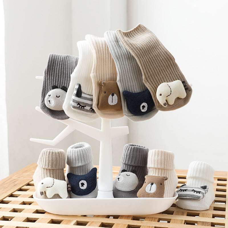 Baby Socks Dispensing Glue Non-Slip Loose Baby Socks Children Floor Socks