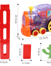 Domino Train Toys Baby Toys Car Puzzle Automatic Release Licensing Electric Building Blocks Train Toy - TryKid
