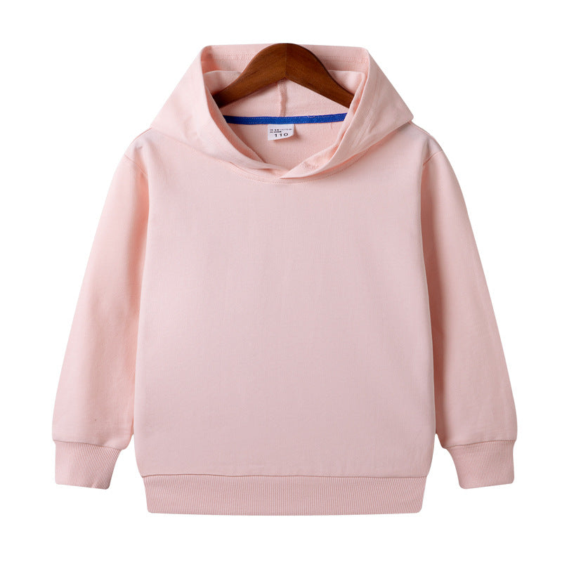 Customized Pure Cotton Hooded Blank Sweater For Middle And Small Children - TryKid