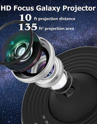 Night Light Galaxy Projector Starry Sky Projector 360 Rotate Planetarium Lamp For Kids Bedroom Valentines Day Gift Wedding Deco - TryKid
