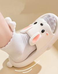 Cute Rabbit Slippers For Kids Women Summer Home Shoes Bathroom Slippers
