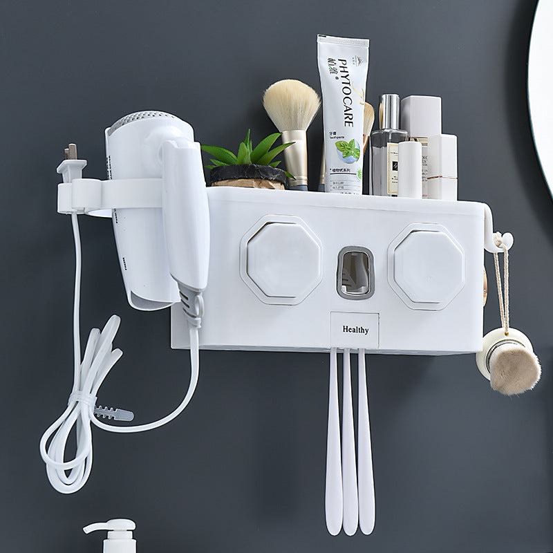 Paste Wall Mounted Toothbrush Holder - TryKid