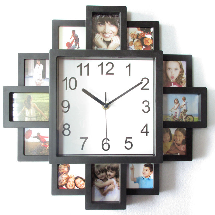 Photo Clock Wall Clock Mute Clock Creative Electronic Clock Wall Watch - TryKid