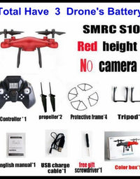 Sales Promotion WiFi 2MP Camera With S10 SMRC FPV Quadcopter Drone Helicopter UAV Micro Remote Control Toy RACER KIT Aircraft - TryKid
