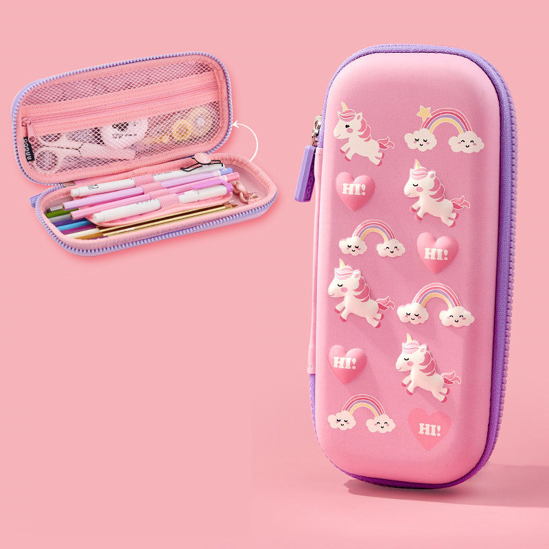 Stationery Box, Pencil Case, Schoolgirls, Children, Multifunctional Cute Pencil Case, Kindergarten - TryKid