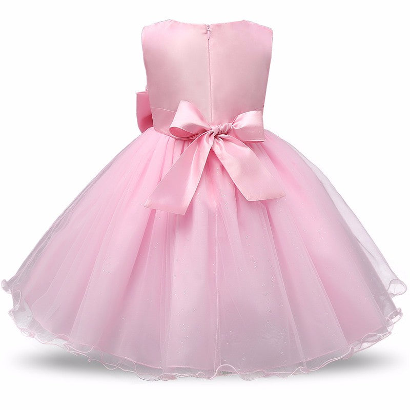 Princess Flower Girl Dress Summer Tutu Wedding Birthday Party Dresses - TryKid