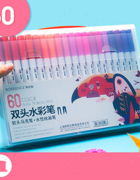 Watercolor Pen Set Primary School Students Soft-tip Colored Pens - TryKid
