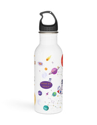 Galactic Adventure Stainless Steel Water Bottle - Fun Astronaut and Rocket Ship Design for Kids and Parents - Trendy and Cool Hydration by TryKid
