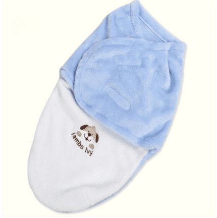 Soft fly velvet baby embroidered swaddle - TryKid