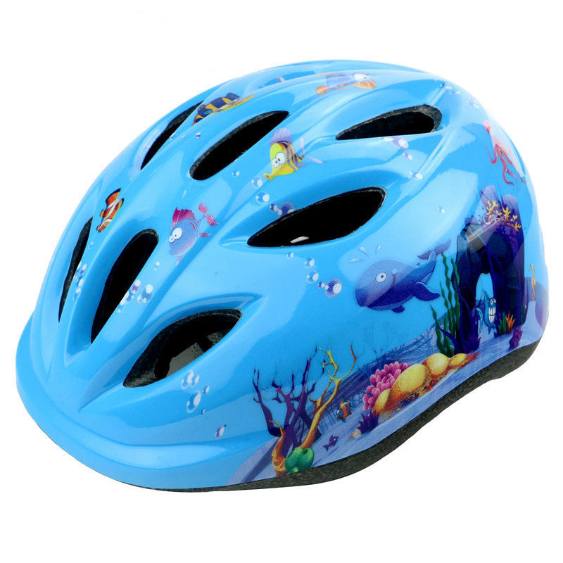 Bicycle riding Child Helmet scooter protector skating skating speed skating helmet safety helmet fittings - TryKid