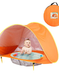 Baby Beach Tent Kids Outdoor Camping Easy Fold Up Waterproof  Up Sun Awning Tent UV-protecting
