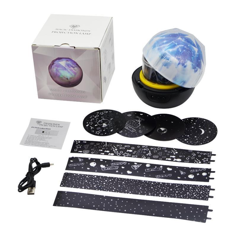 Starry Sky Night Light Planet Magic Projector Earth Universe LED Lamp Colorful Rotate Flashing Star Kids Baby Christmas Gift - TryKid