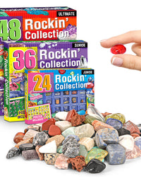 Rock For Kids 36 Pcs Rocks With Learning Guide, Gemstones Crystals Kit Mineral Education Set Geology Science Toys Educational Gifts For Boys Girls Age Above 6 Year Old - TryKid
