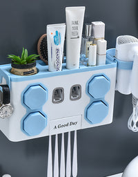 Paste Wall Mounted Toothbrush Holder - TryKid
