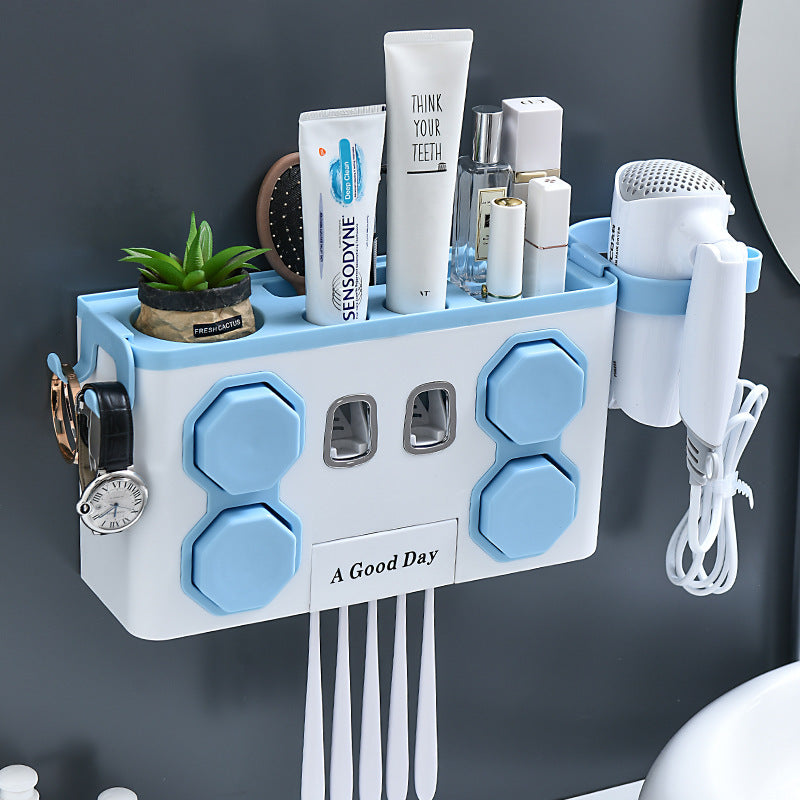 Paste Wall Mounted Toothbrush Holder - TryKid