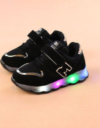 Child Led Liht Shoes Baby Boys Sneaker Kids Irl Sport Shoe - TryKid

