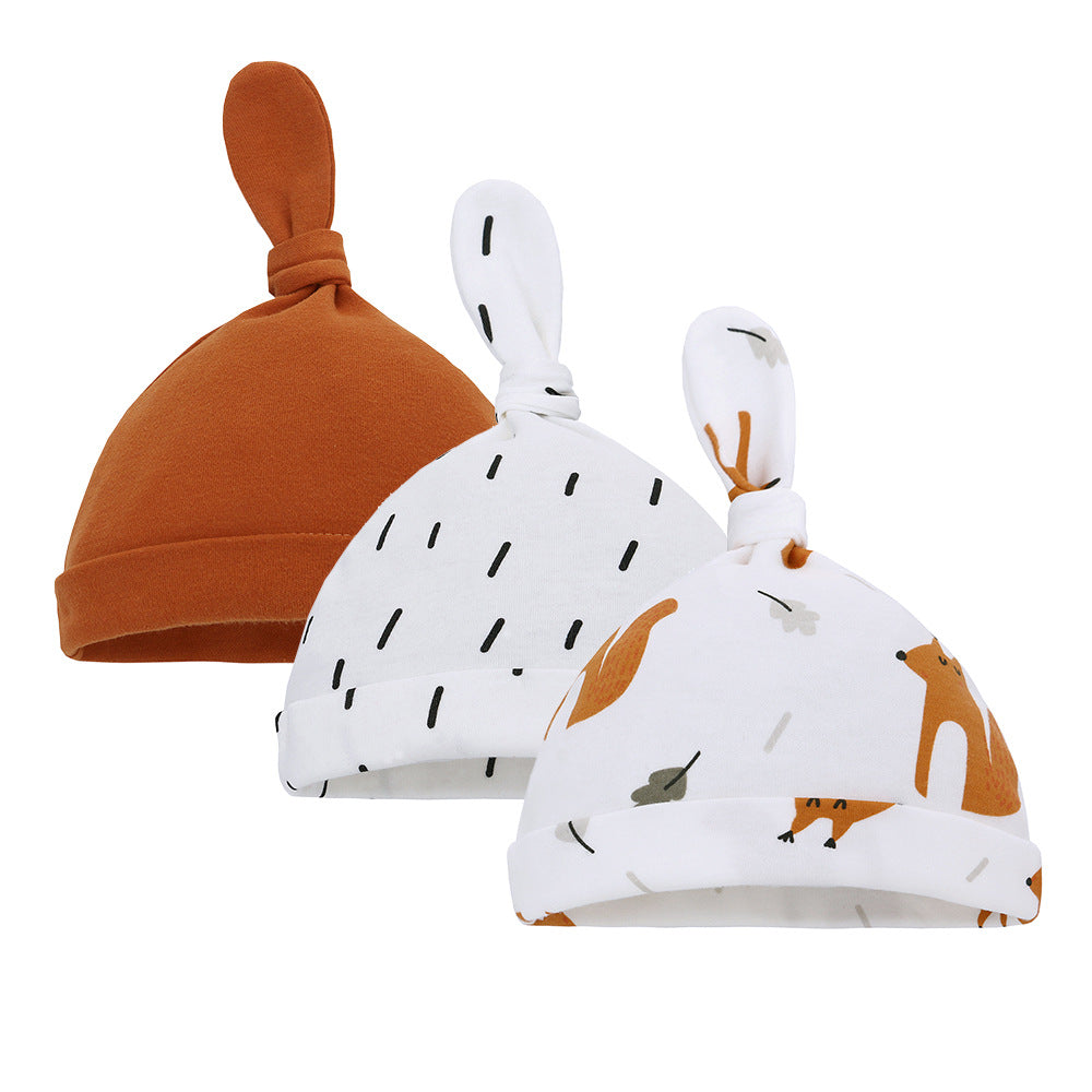 Thin Cotton Printed Baby Hat - TryKid