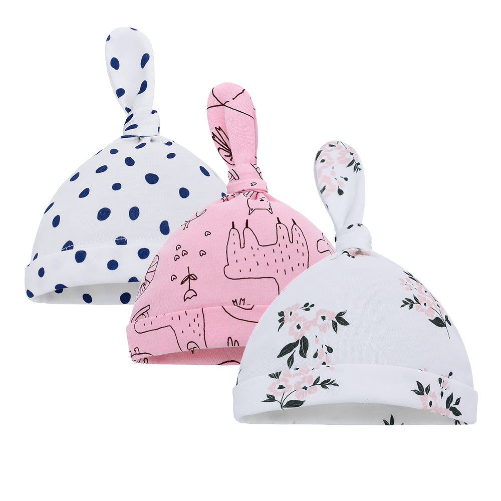 Thin Cotton Printed Baby Hat - TryKid
