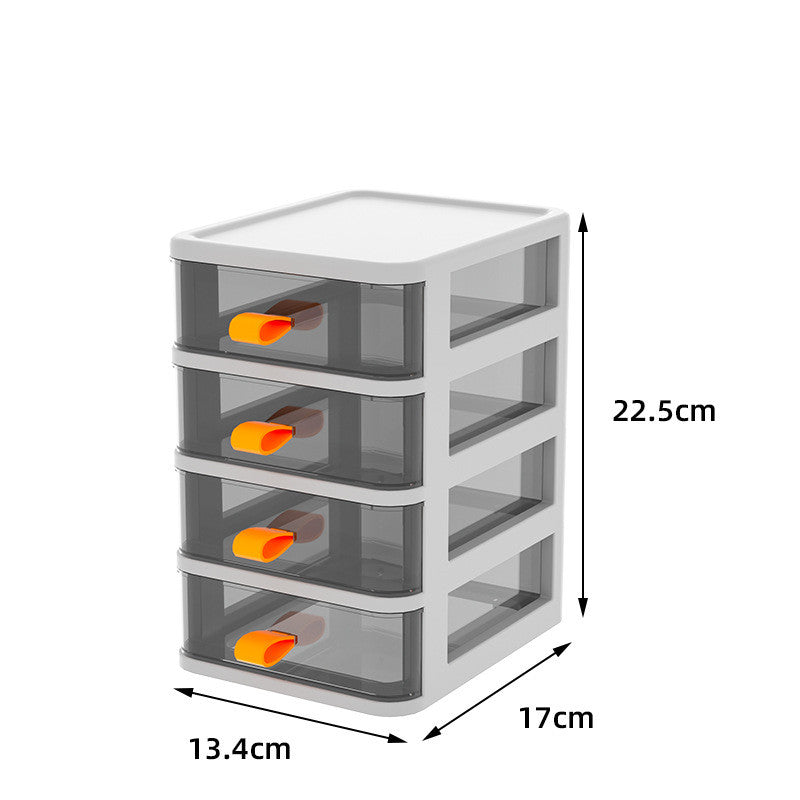 Transparent Desktop Storage Box Small Drawer Type Desk Storage Cabinet Plastic - TryKid