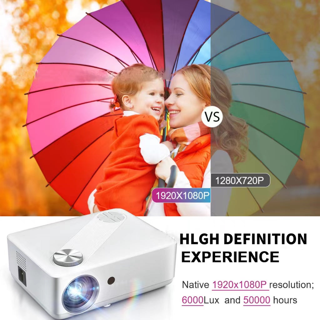 Multimedia Projector 19201080p 260ansiLED Projector - TryKid