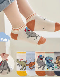 Boy's Dinosaur Pattern Socks Comfortable Breathable Casual Soft Kids Socks
