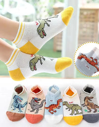 Boy's Dinosaur Pattern Socks Comfortable Breathable Casual Soft Kids Socks
