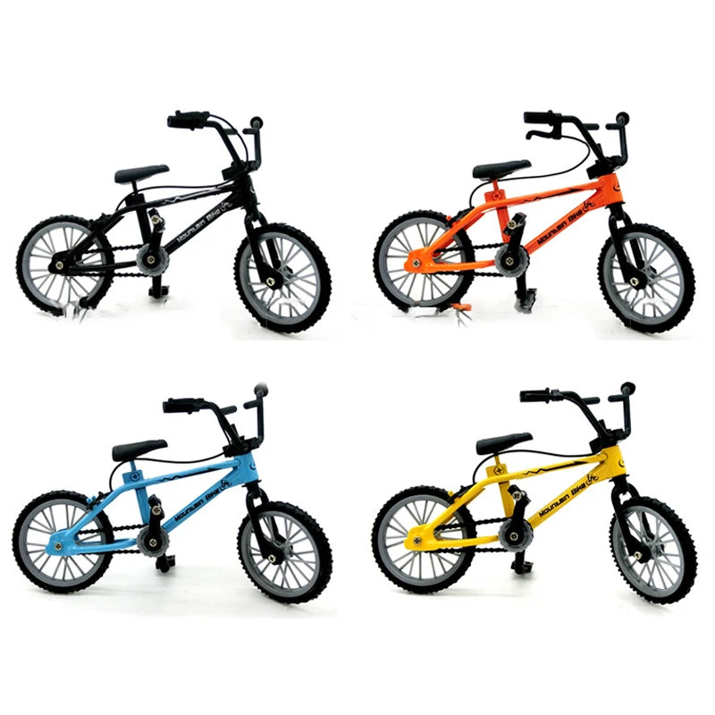 Finger BMX Bikes Toys BMX Bicycle Novelty Gag Toys Kids Gifts Finger BMX Mini Bicycle Assembly Bike Model Toys