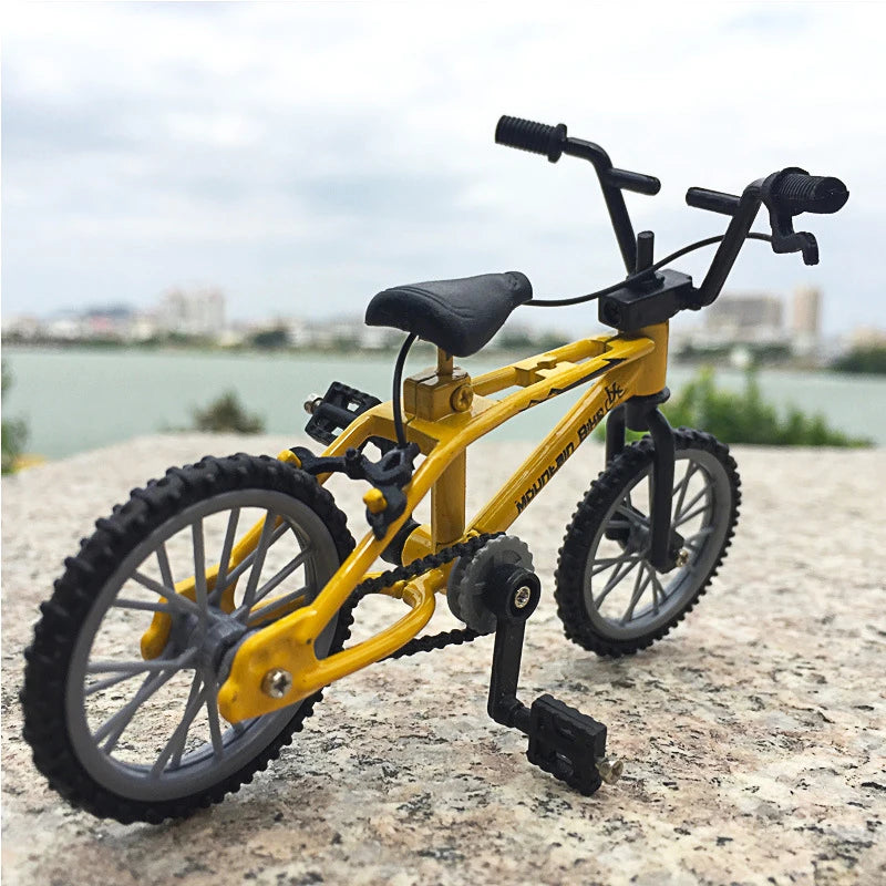 Finger BMX Bikes Toys BMX Bicycle Novelty Gag Toys Kids Gifts Finger BMX Mini Bicycle Assembly Bike Model Toys