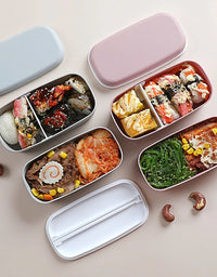 Japanese-style Heated Portable Lunch Box For Kids Food Storage Container Lunch Keep Fresh Box Children Kids Breakfast Boxes
