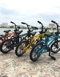 Finger BMX Bikes Toys BMX Bicycle Novelty Gag Toys Kids Gifts Finger BMX Mini Bicycle Assembly Bike Model Toys
