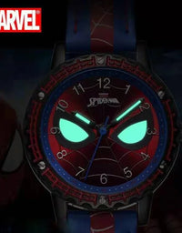 Children Cartoon Watch Boy Primary School Student Clock Spiderman Quartz Watch Luminous Pointer Boy's WristWatch
