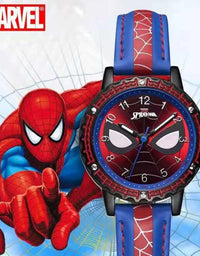 Children Cartoon Watch Boy Primary School Student Clock Spiderman Quartz Watch Luminous Pointer Boy's WristWatch
