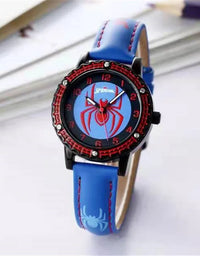 Children Cartoon Watch Boy Primary School Student Clock Spiderman Quartz Watch Luminous Pointer Boy's WristWatch
