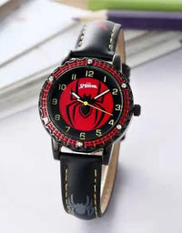 Children Cartoon Watch Boy Primary School Student Clock Spiderman Quartz Watch Luminous Pointer Boy's WristWatch
