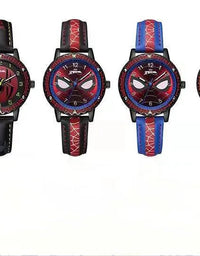 Children Cartoon Watch Boy Primary School Student Clock Spiderman Quartz Watch Luminous Pointer Boy's WristWatch
